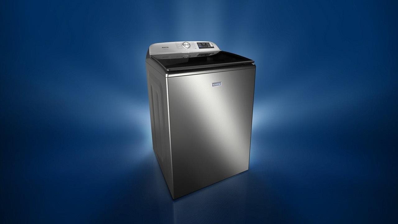 Maytag® 5.2 Cu. Ft. Pet Pro Top Load Agitator Washer with Extra Power and Sanitize Cycle with Oxi boosts stain fighting on any wash cycle.