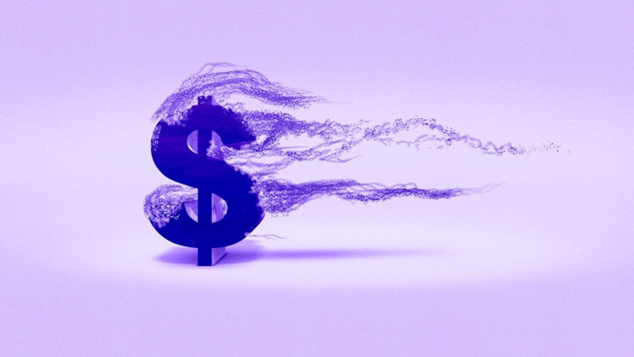 Dollas sign fading away.
