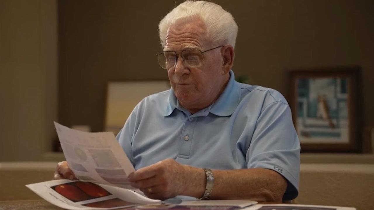 Richard reading some papers was diagnosed Geographic Atrophy (GA), the advanced, irreversible form of dry age-related macular degeneration (AMD).