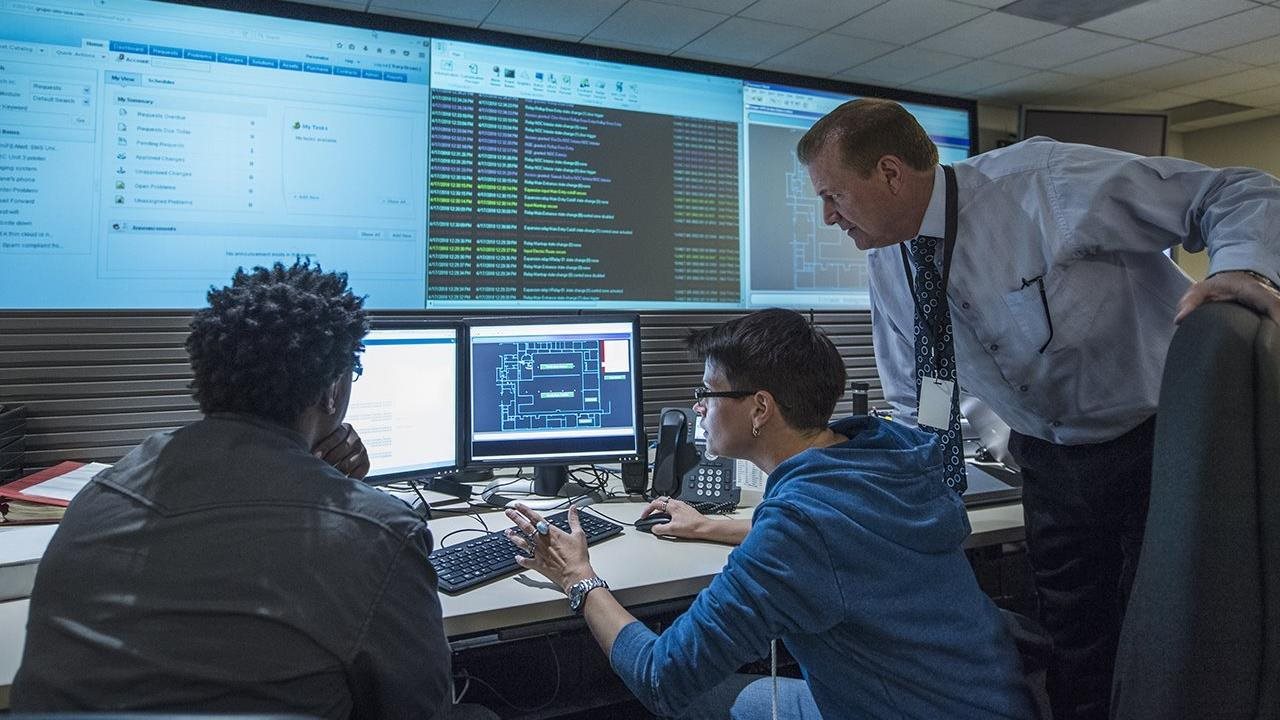 Student leaning how to write code for computer.