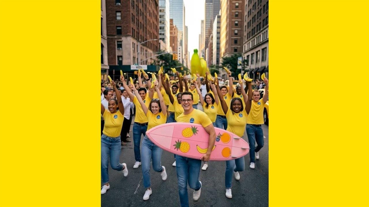 Photo for: Celebrate banana day with a bold, AI-powered Times Square takeover and global dance challenge