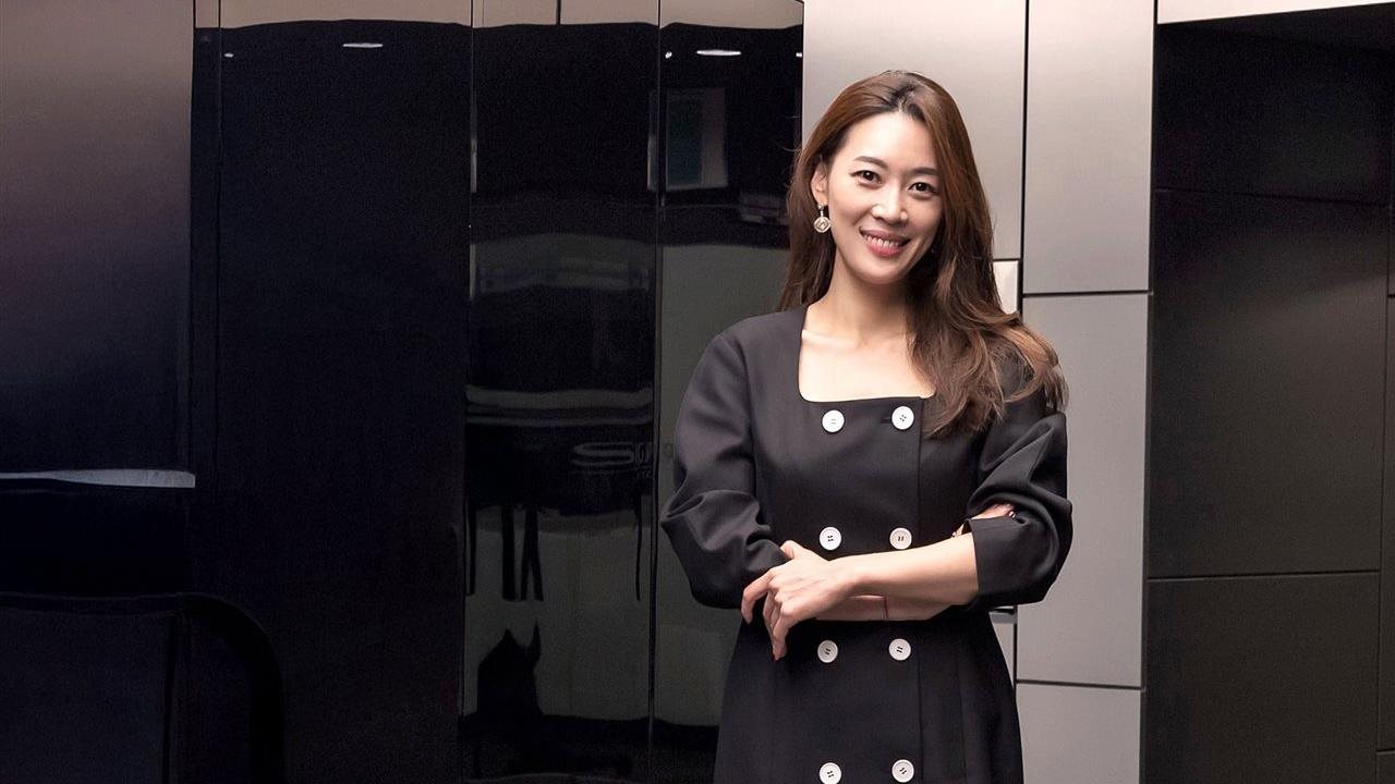 Sooyeon Kim, head of HS & ES Design Lab at LG Electronics wearing a black dress.