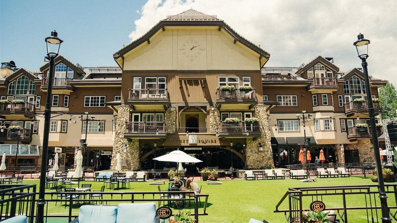 Charming Market Square at Beaver Creek Resort.